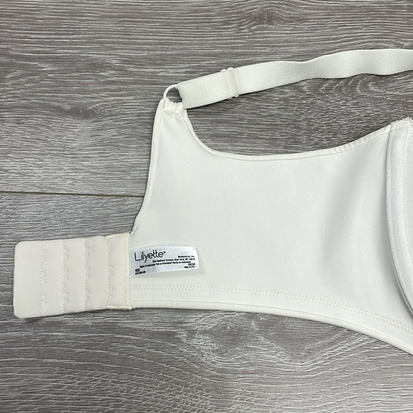 Lilyette By Maidenform 0434 Enchantment Lace Minimizer Underwire Bra Ivory 42G - Picture 12 of 16